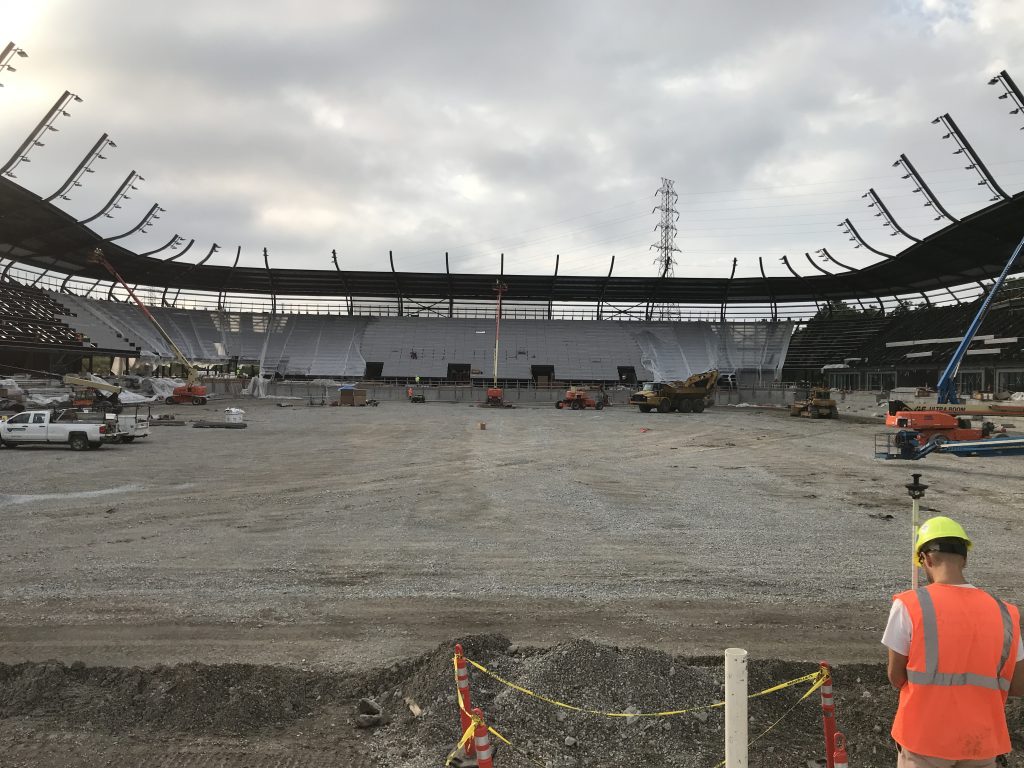 CLS working at the Lynn Family Stadium